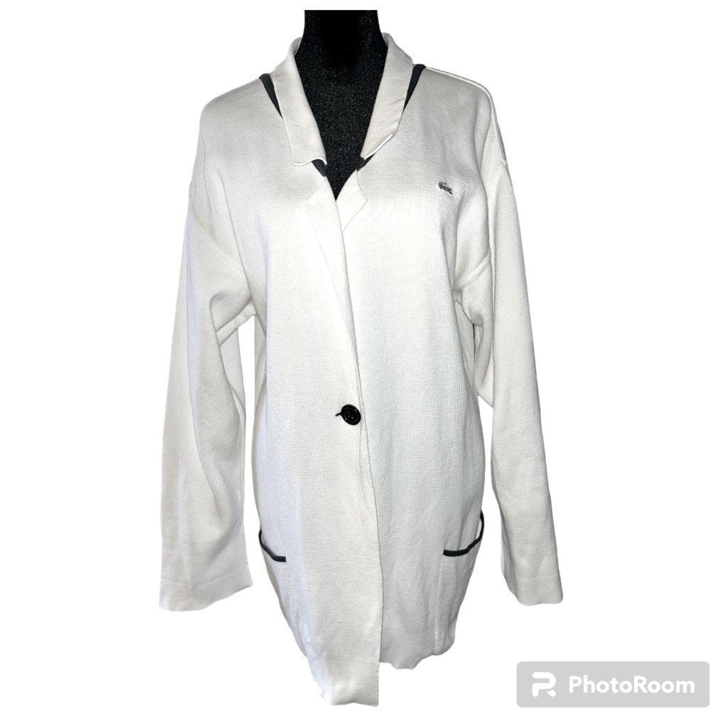 Women’s Lacoste Vintage One Button Cardigan Sweater